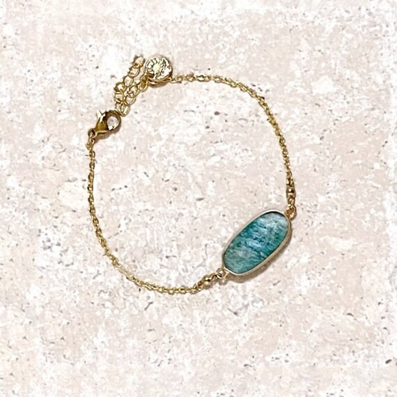 bracelet manihi amazonite