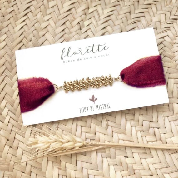 bracelet en soie