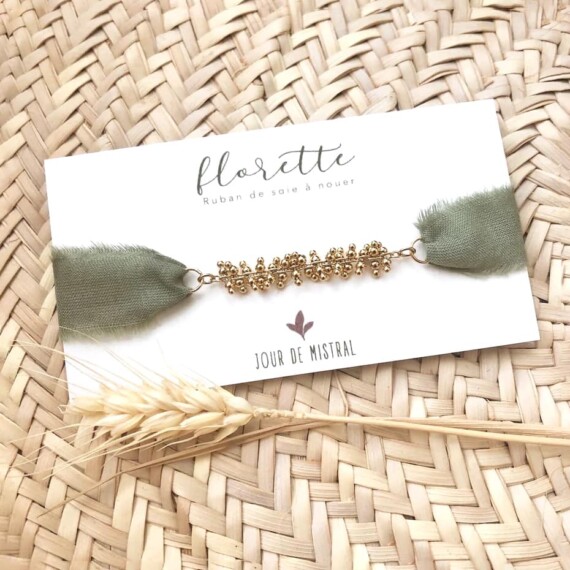 Bracelet en soie