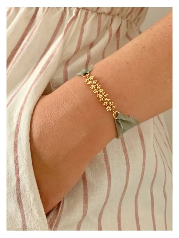 Bracelet en soie