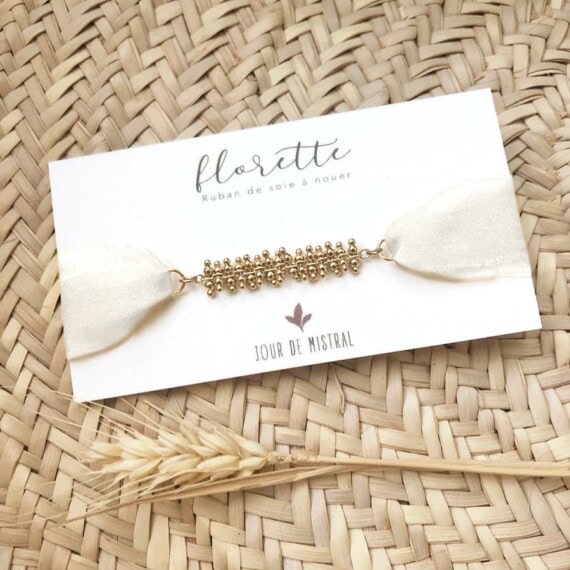Bracelet en soie