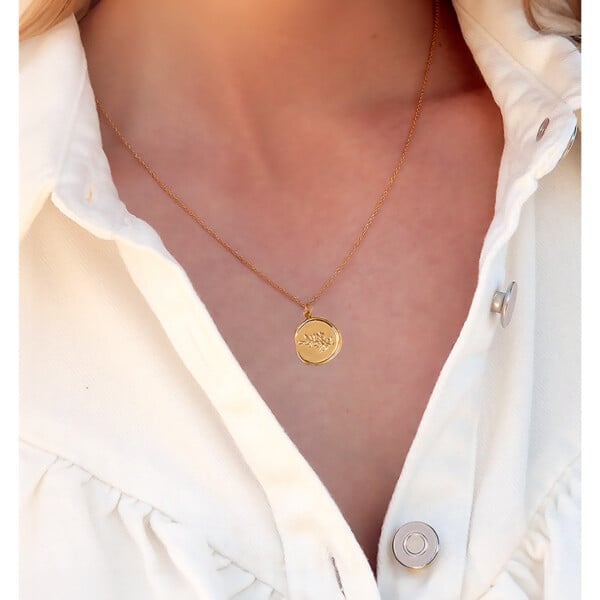 Collier anna médaille femme