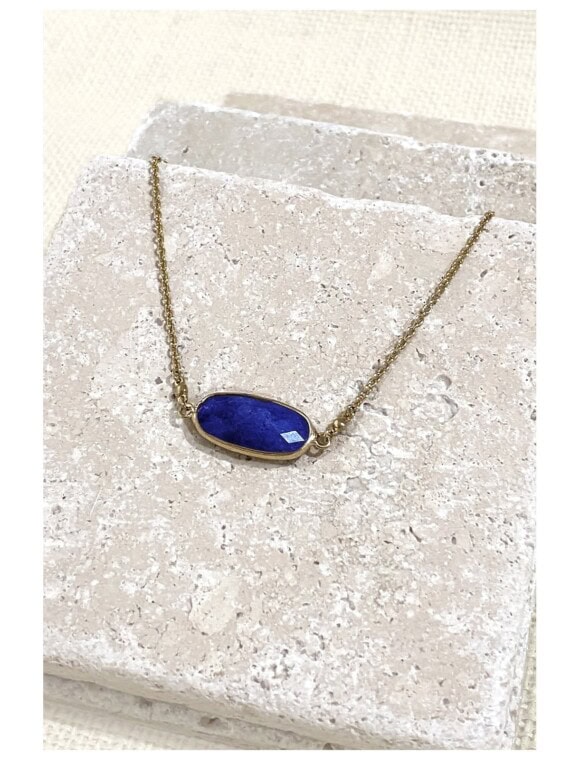 Collier manihi lapis lazuli