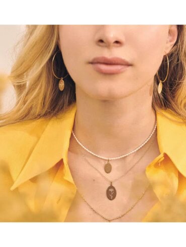 Collier perles Olivier