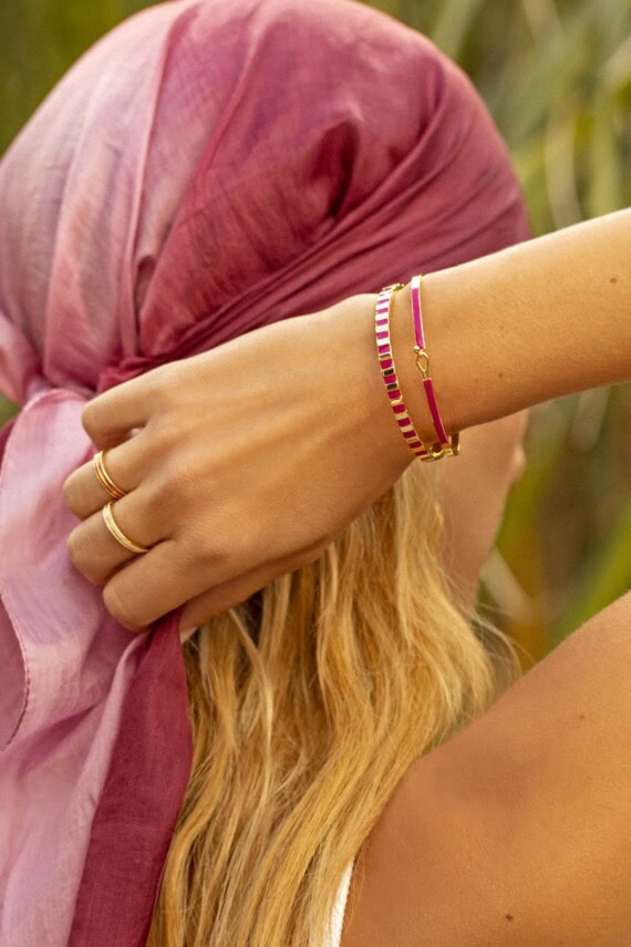 Bracelet Lily Framboise