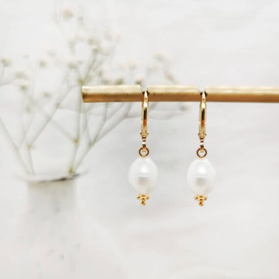 boucles d'oreilles perles