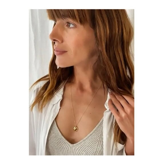 collier cœur doré mood