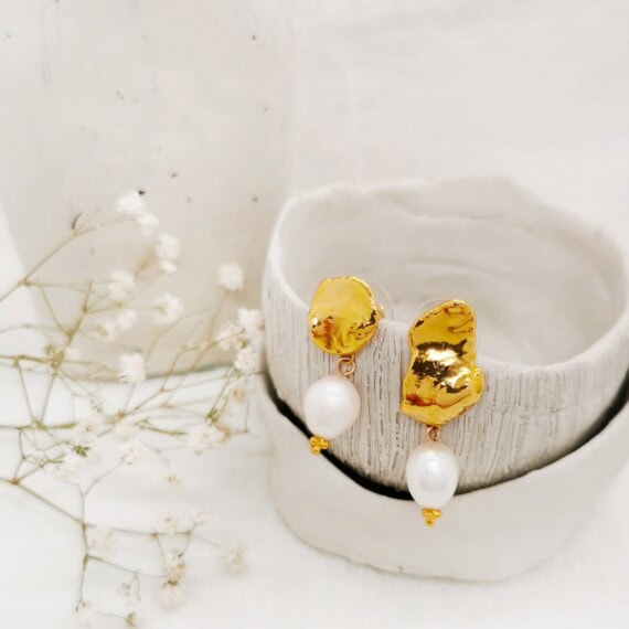 boucles d'oreilles metochi perles