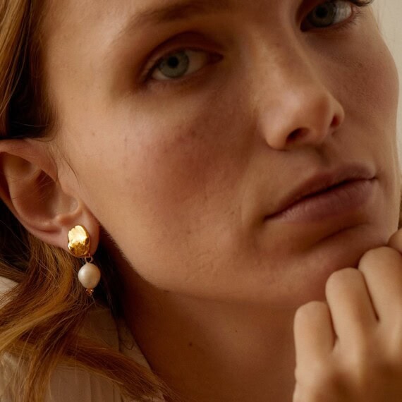 boucles d'oreilles metochi perles