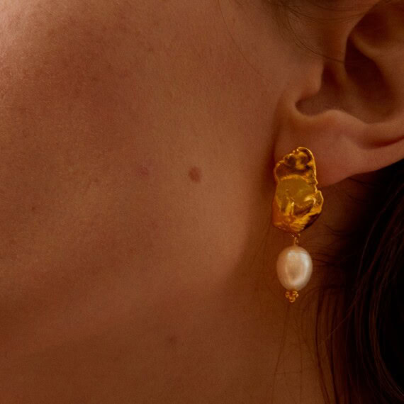 boucles d'oreilles metochi perles