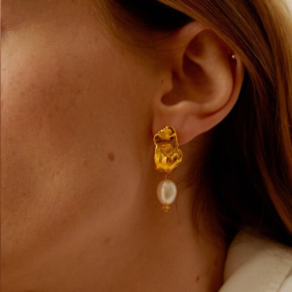 boucles d'oreilles metochi perles