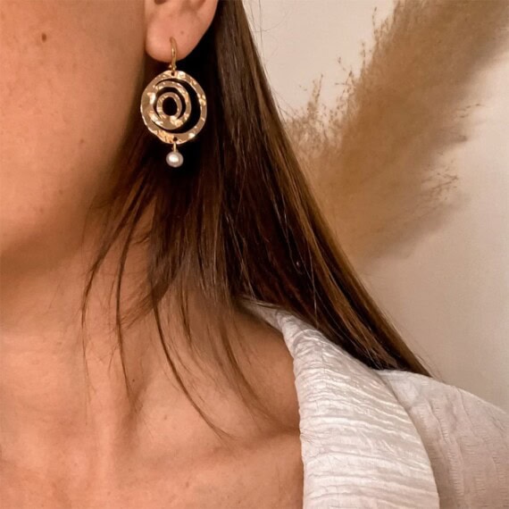 Boucles d'oreilles tamara perles femme