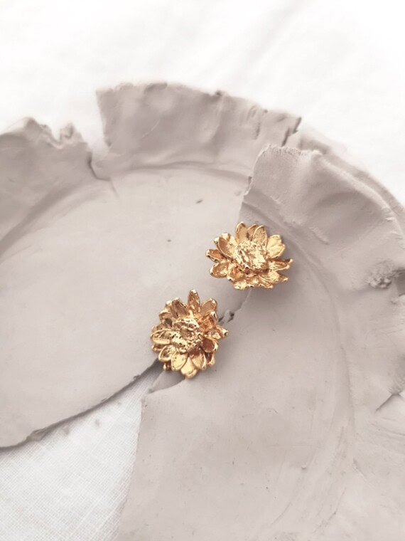 boucles d'oreilles fleurs Velenne
