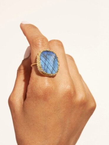 bague dona labradorite