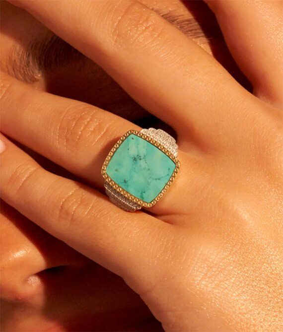 Bague Kara turquoise