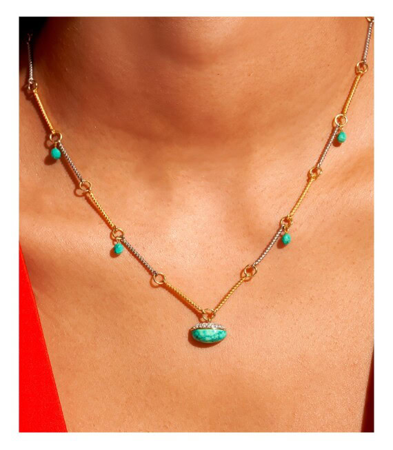 Collier mirage turquoise