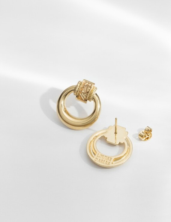 petites boucles d'oreilles Gyptis recto et verso