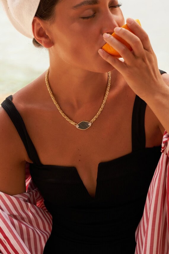 Collier mayan labradorite