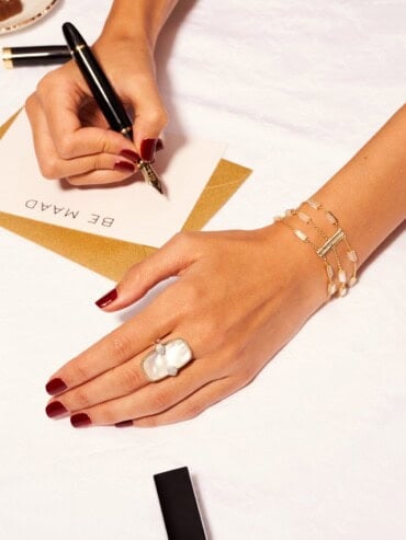 Bague Sangha Nacre