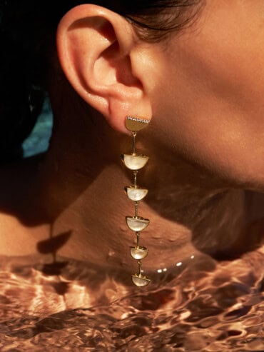 Boucles d'oreilles Seema Nacre
