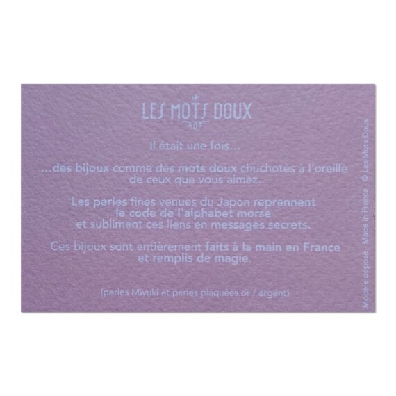 Bracelet en code morse Good Karma
