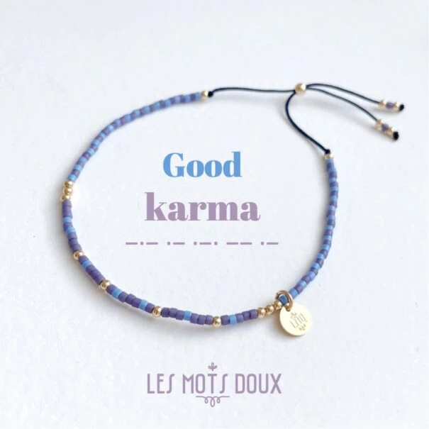 Bracelet en code morse Good Karma