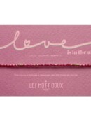 Bracelet code morse "Love is in the air"