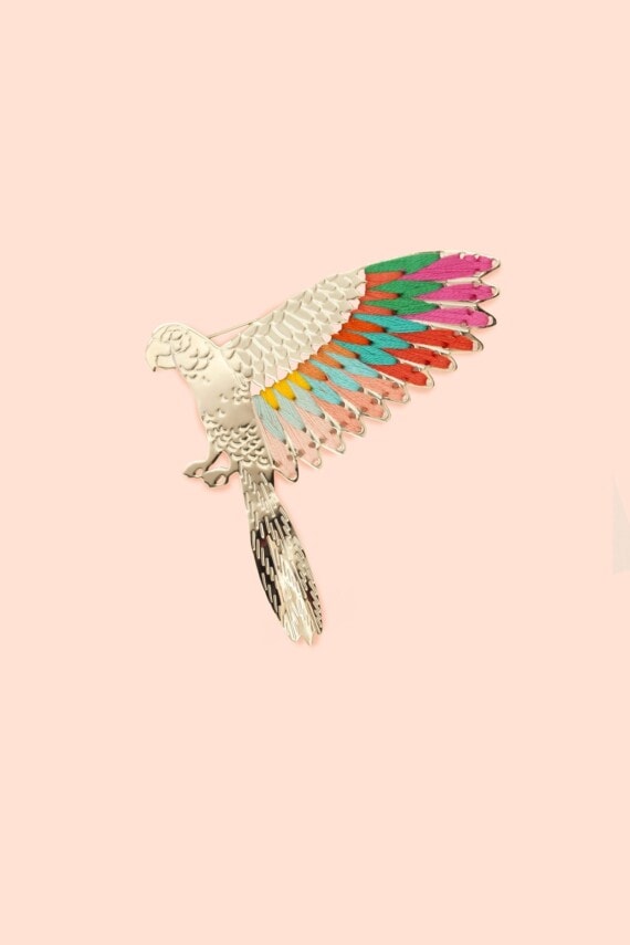 broche perroquet