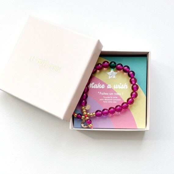 Bracelet make a wish rose