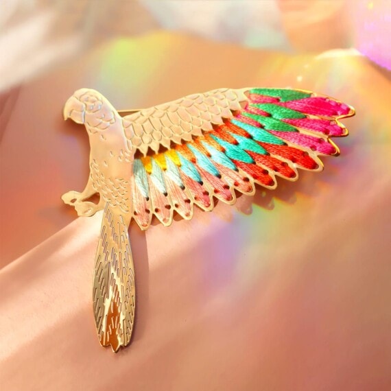 broche perroquet
