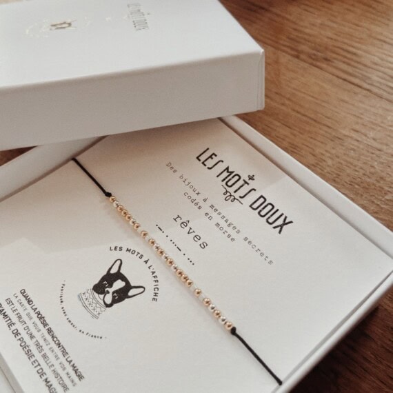 Bracelet Code morse Rêves