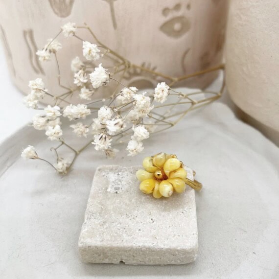 Bague fleur Estany - Bijou coquillage