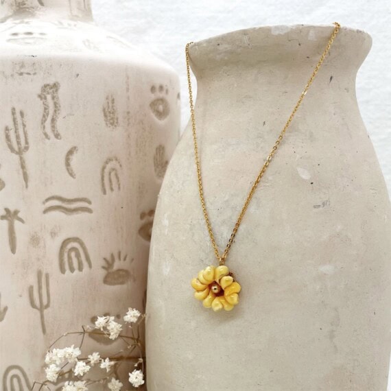 Collier fleur Valey - Bijou coquillage femme