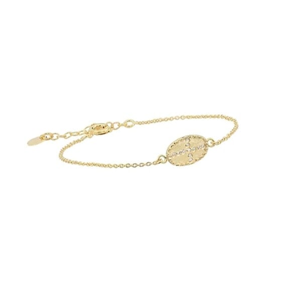 Bracelet fin mini Bazile White Croix