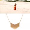 collier chevron swing plaque or
