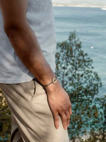 Bracelet Rose des vents Bois Feuillu