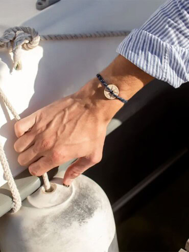 Bracelet Rose des vents Bois Nocturne