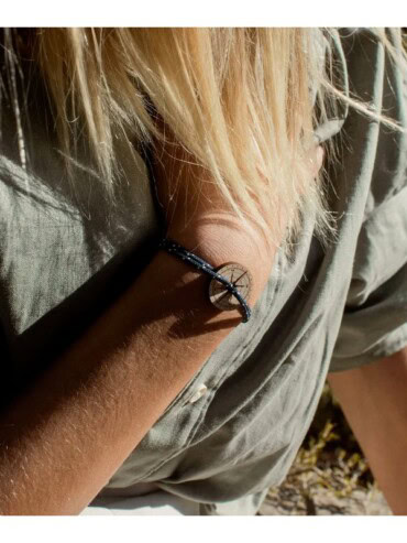 Bracelet Rose des vents Bois Nocturne