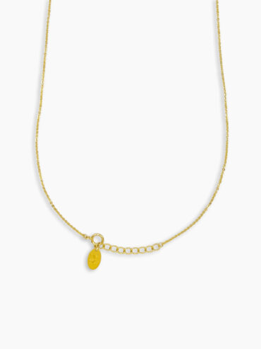 Collier Cœur Hory présentation - fermoir et chaînette