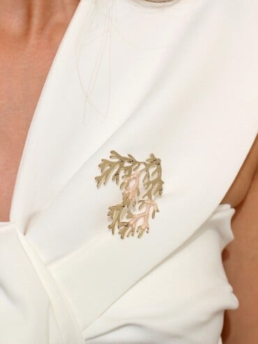 Broche Corail Sable rosé Maldives
