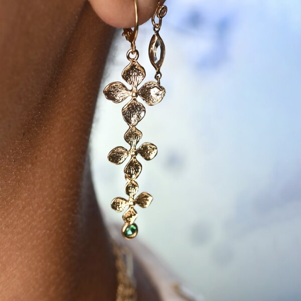 Boucles d'oreilles Florales femme