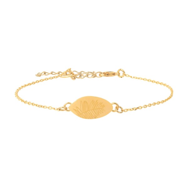 Bracelet feuille ferny - dessin d'une fougère