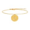Bracelet belle médaille fleurs
