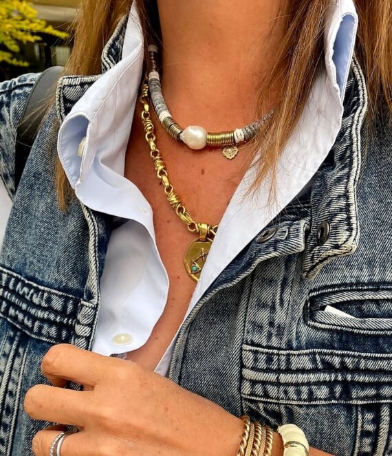 Collier rondelles merida