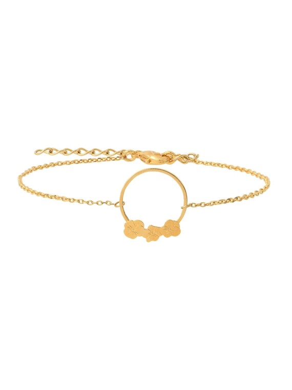 Bracelet pansy cercle fleurs