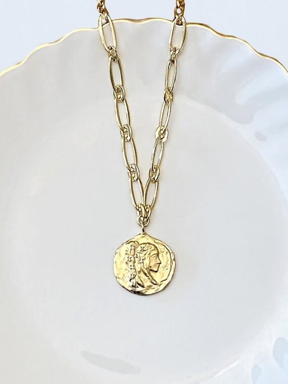 Collier médaille Aphrodite