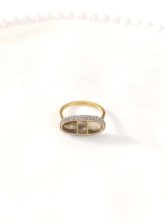 Bague izy3 labradorite taille 58