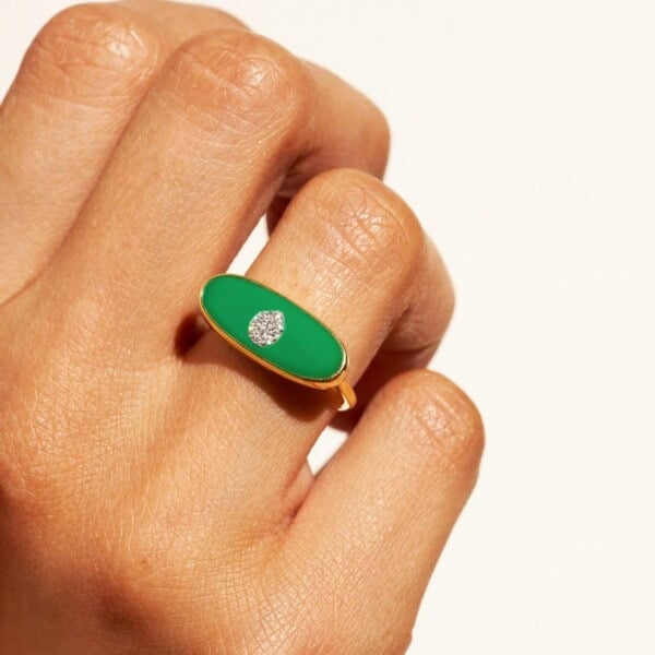 Bague izy2 onyx vert