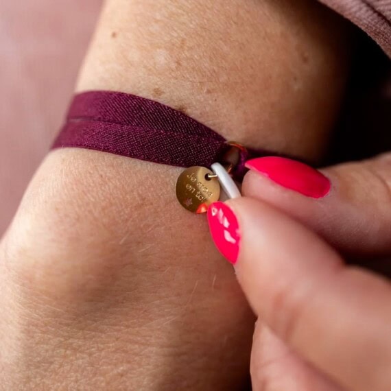 Bracelet médaille Je porte Bonheur – Image 2