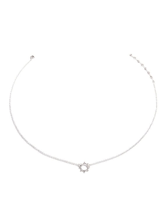 Petit collier soleil espiegle argent 925